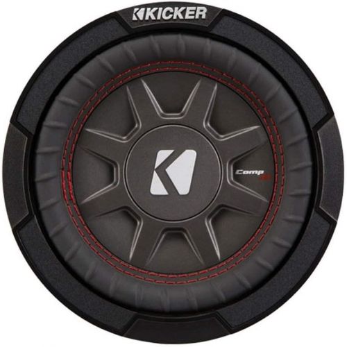  Kicker 43CWRT672 CompRT 6.75 Inch 300 Watts 2 Ohm Dual Voice Coil Shallow Slim Car Audio Subwoofer with Santoprene Surround and Polypropylene Cone