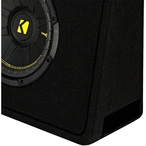 Kicker 10-Inch CompC 2-Ohm Loaded Shallow Subwoofer Box Enclosure