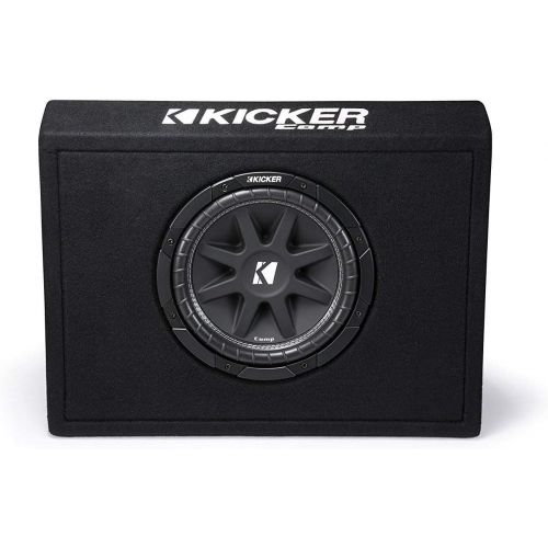  Kicker Single 10-Inch Comp 4 Ohm 150W Loaded Subwoofer Enclosure Box | 43TC104