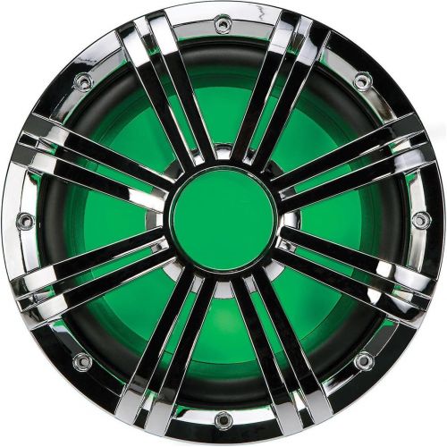  Kicker 43KMW10GLCR 10-Inch (25cm) Grille for 43KMW10 Subwoofer, LED, chrome, RoHS Compliant