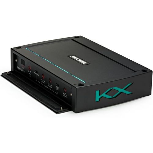  Kicker KMTC11 Black 11 HLCD Tower System with Kicker KXMA1200.2 Amplifier, 7 Meter Power Wire Kit and 4 Meter RCAs