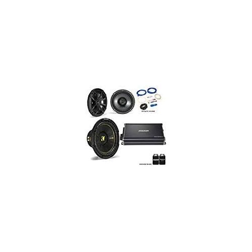  Kicker 44CWCS104 10” CompC Subwoofer 43CSC654 6.5” CS-Series Speakers with 43CXA3004 CX-Series Amplifier and Wire kit