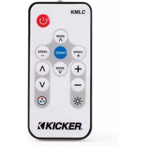  Kicker 6.5 Inch KM-Series Marine Speaker Bundle 41KM654LCW with 41KMLC LED Remote