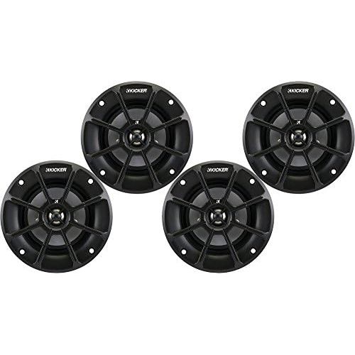  Kicker 4 Inch PS-Series Powersports Speakers 40PS42 bundle