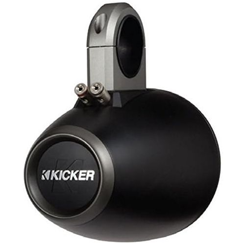  Kicker KICKER Marine Wake Tower System wWhite 6.5 Speakers, Wet Sounds HT-4 400 Watt Marine Amp