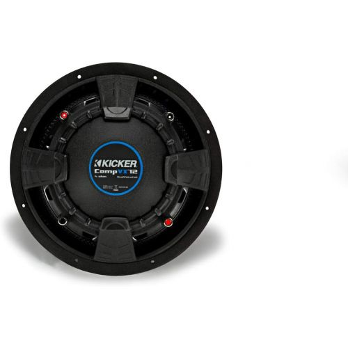  Kicker 44CVX124 CompVX 12 Subwoofers Bundle Dual 4-Ohm Voice Coils for wiring to a 1-ohm monoblock amplifier