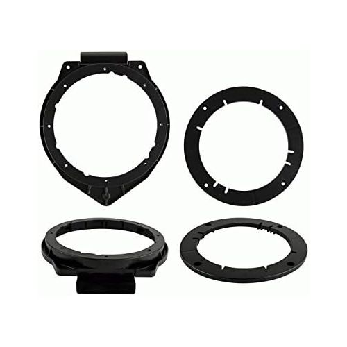  Pair Kicker 40CS654 6.5 Inch Car Audio Speakers + 1 Pair Speaker Adapters And Wire Harness Fits for Multi GM Vehicles 05-Up And 25 Ft Of Enrock Speaker Wire