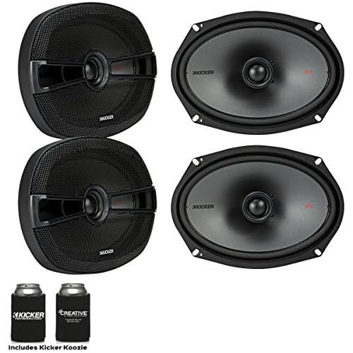  Kicker Speaker Bundle - Two Pairs of Kicker 6x9 Inch 2-Way KS-Series Speakers 44KSC6904