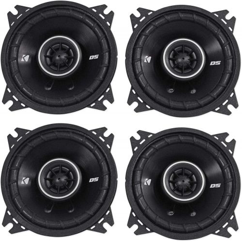  4) Kicker 43DSC44 D-Series 4 240 Watt 4-Ohm 2-Way Car Audio Coaxial Speakers