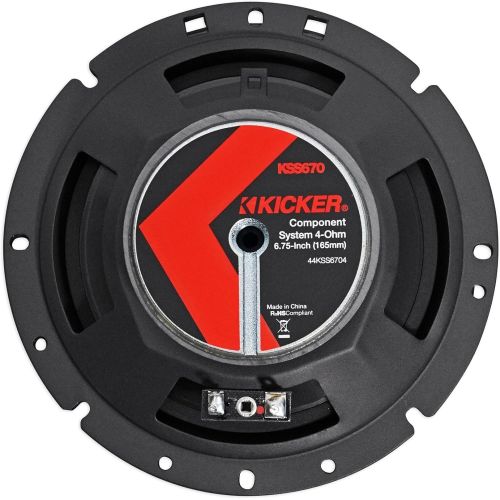  Kicker KSS6704 KSS670 6.75 Component system with 1 tweeters 4-Ohm