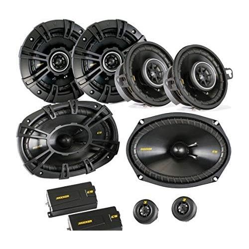  Kicker for Dodge Ram Truck 02-11 speaker bundle- CS 6x9 3-way component speakers, CS 5.25 speakers, & CS 3.5 speakers