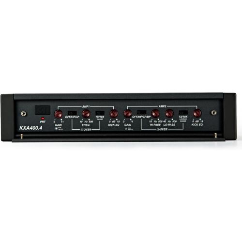  Kicker 44KXA4004 Car Audio 4 Channel Amp KXA400.4 & 4 GA Amplifier Accessory Kit - 3 Year Warranty!