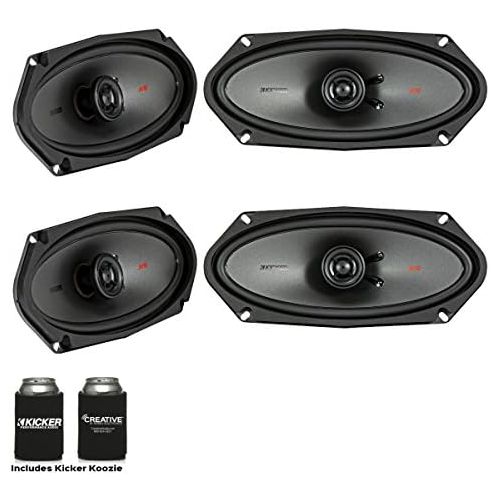  Kicker Speaker Bundle - Two Pairs of Kicker 4x10 Inch KS-Series Speakers 44KSC41004