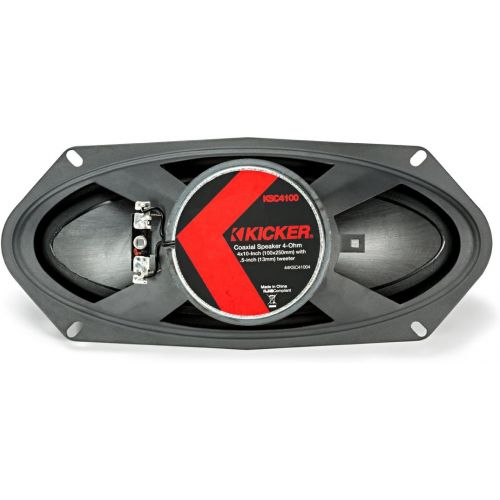  Kicker Speaker Bundle - Two Pairs of Kicker 4x10 Inch KS-Series Speakers 44KSC41004