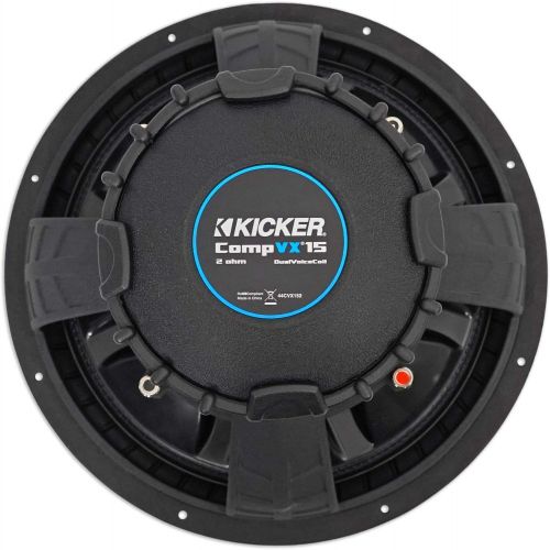  Kicker CVX152 COMPVX 15 Subwoofer Dual Voice Coil 2-Ohm 1000W