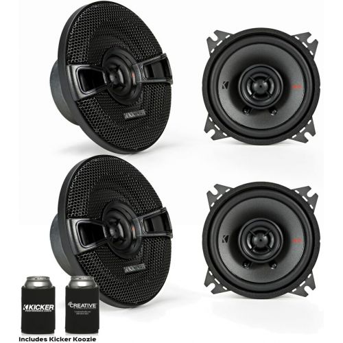  Kicker Speaker Bundle - Two Pairs of Kicker 4 Inch KS-Series Speakers 44KSC404