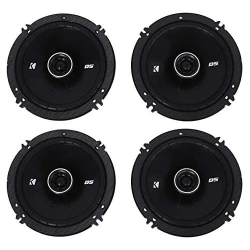  4) Kicker 43DSC6504 6.5 240 Watt 2-Way 4-Ohm Car Audio Coaxial Speakers DSC6504