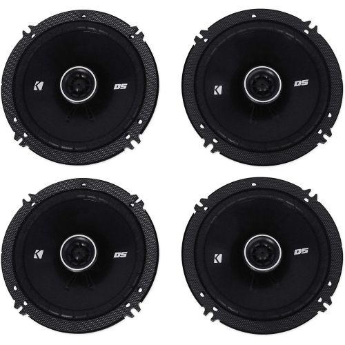  4) Kicker 43DSC6504 6.5 240 Watt 2-Way 4-Ohm Car Audio Coaxial Speakers DSC6504