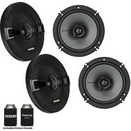 Kicker Speaker Bundle - Two Pairs of Kicker 6.5 Inch KS-Series Speakers 44KSC6504