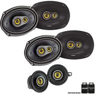 Kicker for Ram Crew Cab Truck 2012 & Up 43CSC6934 6x9, 43CSC354 3.5 Inch Speaker Bundle