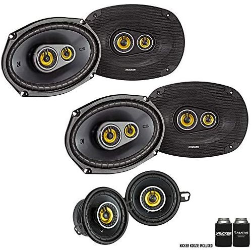  Kicker for Ram Crew Cab Truck 2012 & Up 43CSC6934 6x9, 43CSC354 3.5 Inch Speaker Bundle