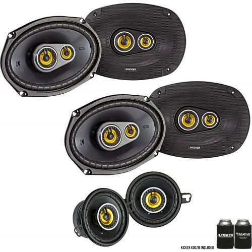  Kicker for Ram Crew Cab Truck 2012 & Up 43CSC6934 6x9, 43CSC354 3.5 Inch Speaker Bundle