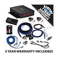 Kicker 44KXA12001 Car Audio Sub Amp KXA1200.1 & 10 GA Amplifier Accessory Kit - 3 Year Warranty!