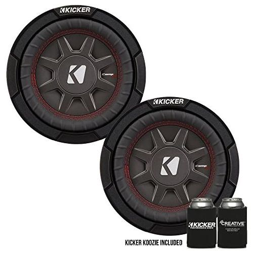  Kicker 43CWRT672 6.75 Dual Voice Coil 2 ohm Slim line Truck woofers Bundle