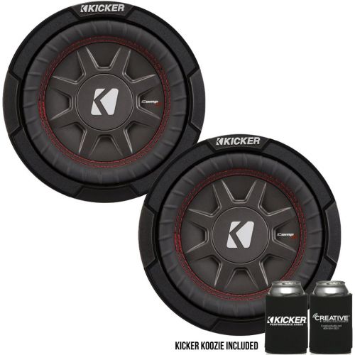  Kicker 43CWRT672 6.75 Dual Voice Coil 2 ohm Slim line Truck woofers Bundle