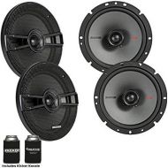 Kicker Speaker Bundle - Two Pairs of Kicker 6.75 Inch KS-Series Speakers 44KSC6704