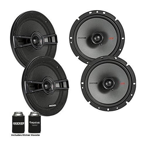  Kicker Speaker Bundle - Two Pairs of Kicker 6.75 Inch KS-Series Speakers 44KSC6704