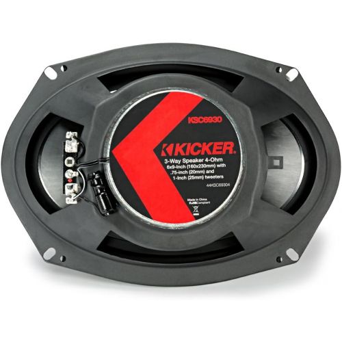  KICKER Kicker Speaker Bundle - A Pair of Kicker 6.5 Inch & a Pair of 6x9 KS-Series Speakers, KSC6504 & KSC69304