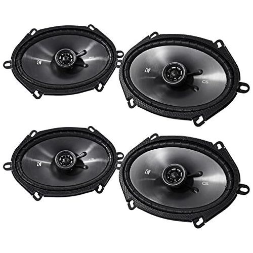  Kicker CS Series 6 x 8 Coaxial EVC 2 Way 450 Watt Speakers 43CSC684 (2 Pair)