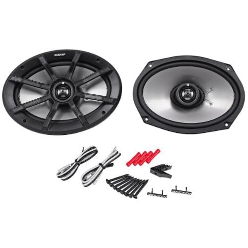  Kicker Pair of Kicker 6x9 180 Watts Peak90 Watts RMS 2-Ohm ATVMotorcycle Speakers