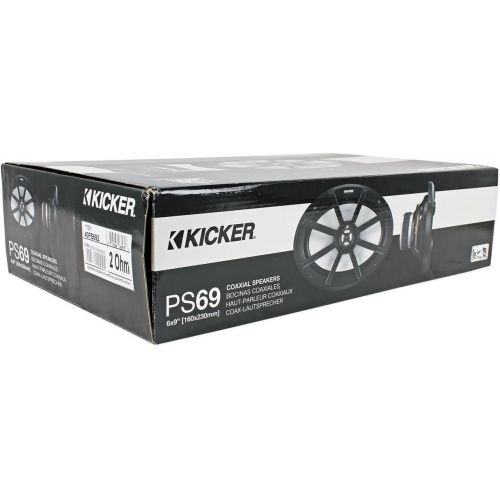  Kicker Pair of Kicker 6x9 180 Watts Peak90 Watts RMS 2-Ohm ATVMotorcycle Speakers