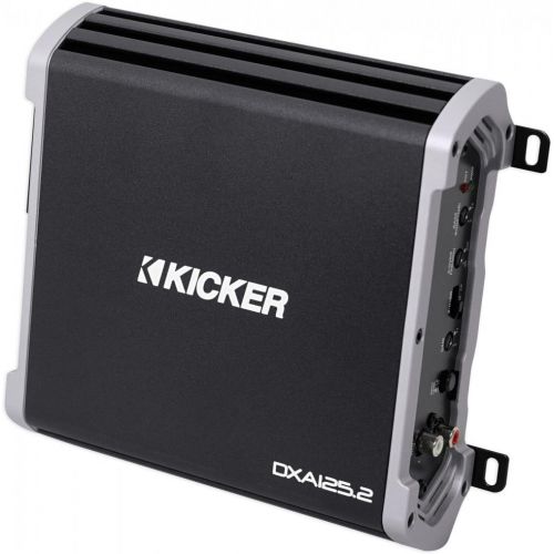  Kicker 43DXA1252 Car Audio 2 Channel Amp DXA125.2 & 8 GA Amplifier Accessory Kit - 3 Year Warranty!