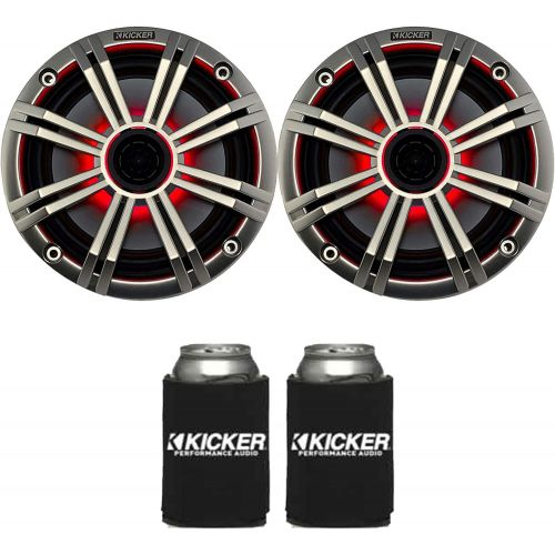  Kicker KICKER 6.5 White LED Marine Speakers (Qty 2) 1 Pair of OEM Replacement Speakers