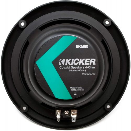  Kicker KICKER 6.5 White LED Marine Speakers (Qty 2) 1 Pair of OEM Replacement Speakers