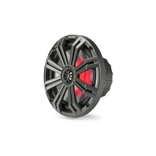  Kicker LED White OEM Replacement Marine 8 Inch 4Ω Coaxial Speaker Bundle - 4 Speakers