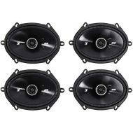 4) Kicker 43DSC6804 D-Series 6x8 200 Watt 2-Way 4-Ohm Car Coaxial Speakers Four