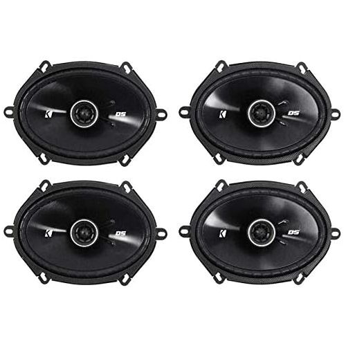  4) Kicker 43DSC6804 D-Series 6x8 200 Watt 2-Way 4-Ohm Car Coaxial Speakers Four