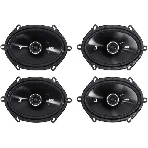  4) Kicker 43DSC6804 D-Series 6x8 200 Watt 2-Way 4-Ohm Car Coaxial Speakers Four