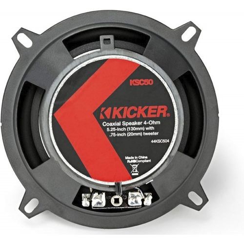  Kicker KSC504 KSC50 5.25 Coax Speakers with .75 tweeters 4-Ohm