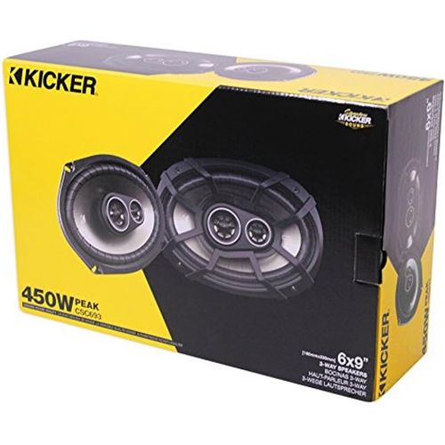  Kicker 2) KICKER 43CSC674 6.75 600w Car Audio Speakers+2) 43CSC6934 6x9 900w Speakers