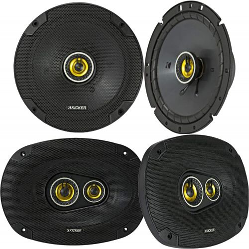  Kicker 2) KICKER 43CSC674 6.75 600w Car Audio Speakers+2) 43CSC6934 6x9 900w Speakers