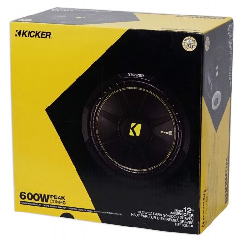  Kicker CWCD124 CompC 12 Subwoofer Dual Voice Coil 4-Ohm