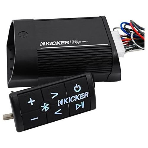  Kicker 40PXIBT502 2 Channel Portable Bluetooth Amplifier