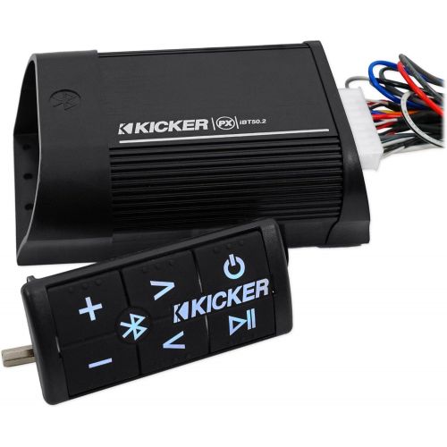  Kicker 40PXIBT502 2 Channel Portable Bluetooth Amplifier