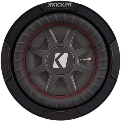  Kicker 8 Inch Dual 600 Watt CompRT 2 Ohm Shallow Slim Car Subwoofer | 43CWRT82