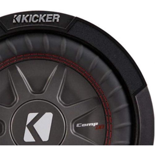  Kicker 8 Inch Dual 600 Watt CompRT 2 Ohm Shallow Slim Car Subwoofer | 43CWRT82